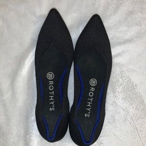 Rothy’s size 8 Black pointed shoes